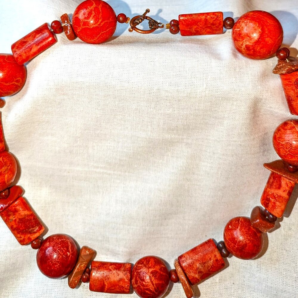 New chunky Cabochon bead choker style necklace